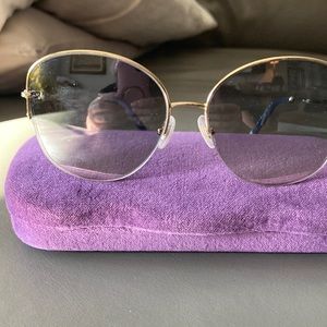 Authentic Tiffany Blue Gradient lens and gold Sunglasses.